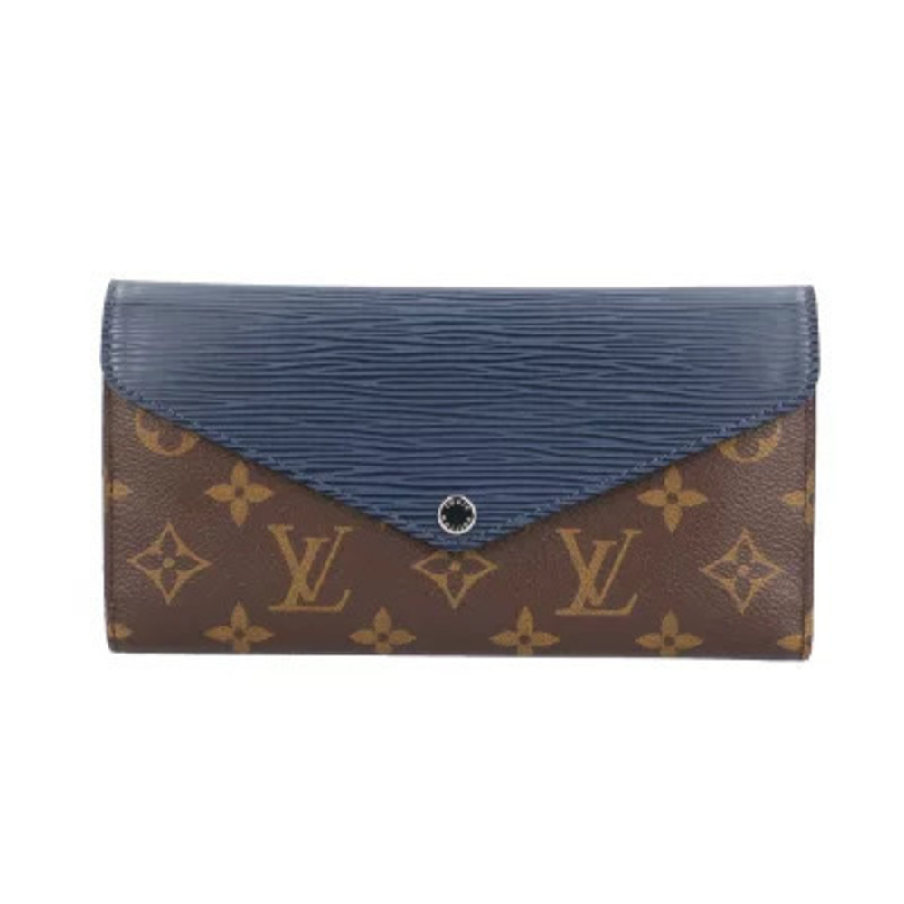 Louis Vuitton Portefeuille Marie Lou Long Epi Monogram Wallet Leather Tri fold